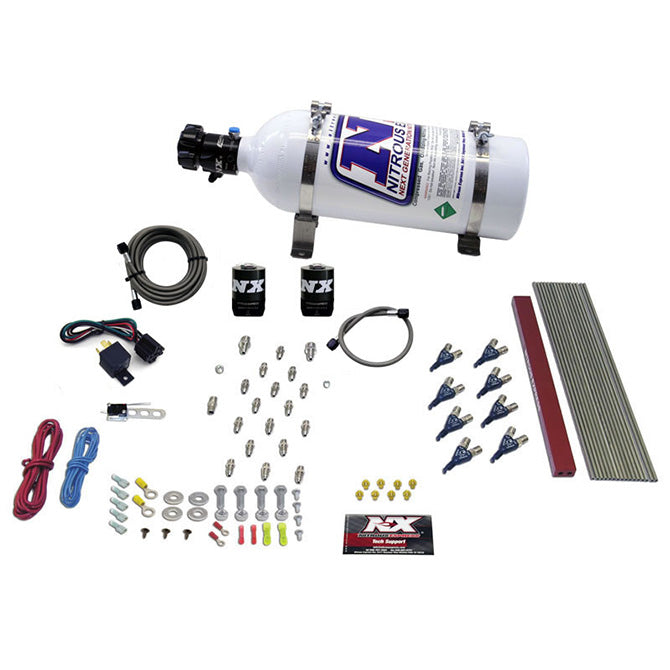 Nitrous Express 8 CYLINDER LT1 LS1 PRO PIRANHA NOZZLE GAS WITH 5LB BOTTLE NX-80010-05