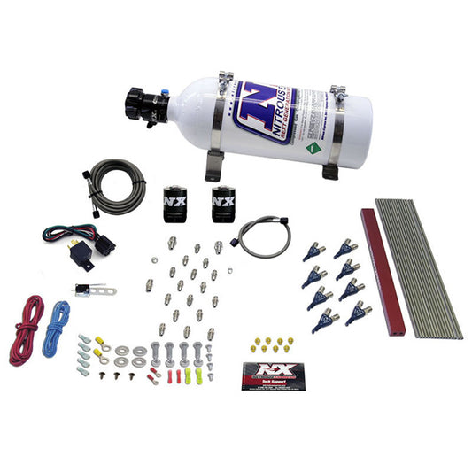 Nitrous Express 8 CYLINDER LT1 LS1 PRO PIRANHA NOZZLE GAS WITH 5LB BOTTLE NX-80010-05