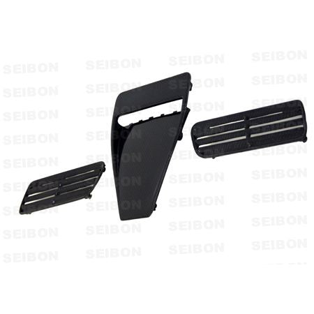 Seibon Carbon HDS0809MITEVOX-OE OEM-style carbon fiber hood scoop for 2008-2015 Mitsubishi Lancer EVO X
