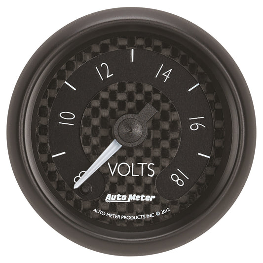 AutoMeter 2-1/16 in. VOLTMETER 8-18V GT 8091