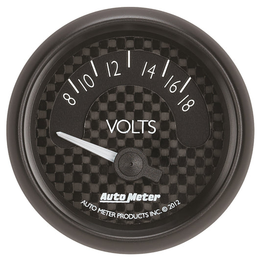 AutoMeter 2-1/16 in. VOLTMETER 8-18V GT 8092