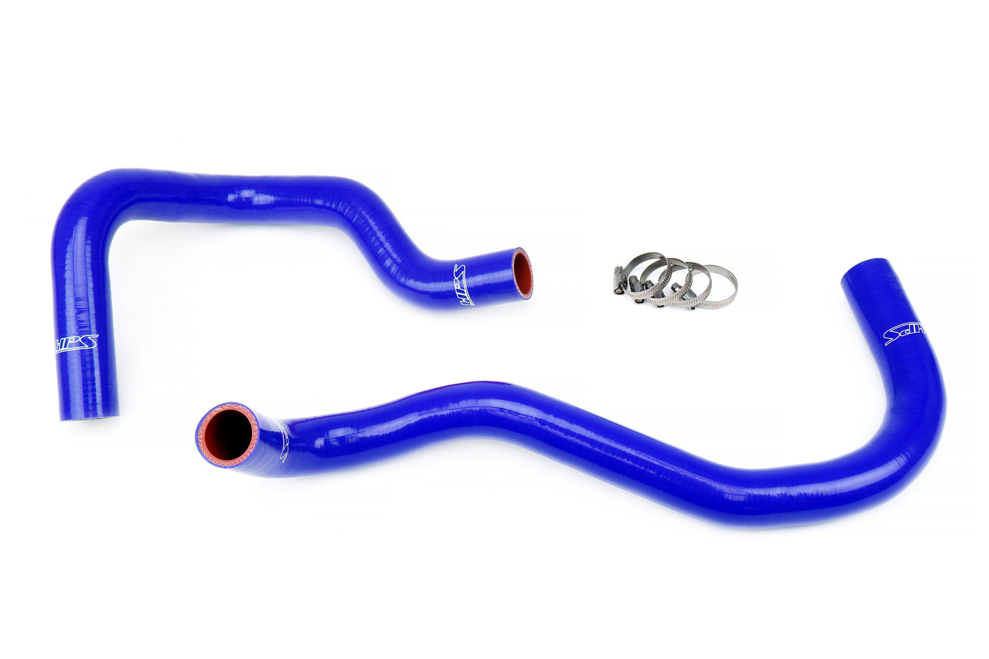 HPS Performance High Temp 3-ply Reinforced Silicone Replaces OEM Rubber Radiator Hoses 57-1921R-BLUE