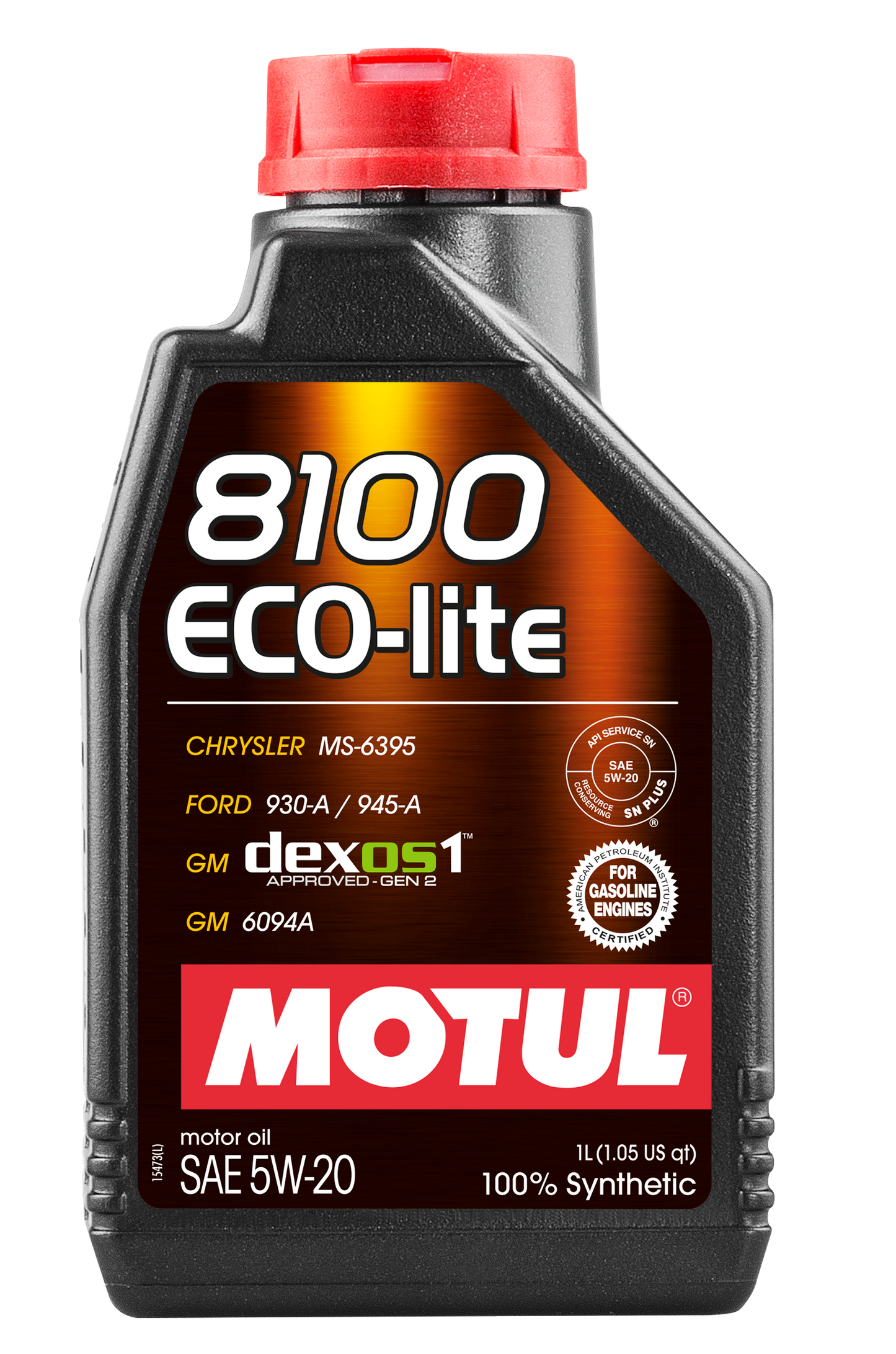 Motul 8100 ECO-LITE 5W20 - 1L - Synthetic Engine Oil 109102