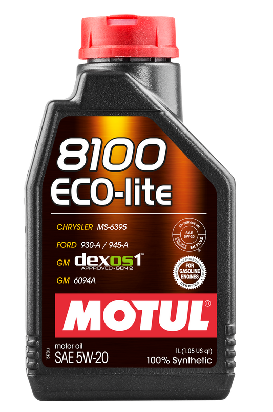 Motul 8100 ECO-LITE 5W20 - 1L - Synthetic Engine Oil 109102