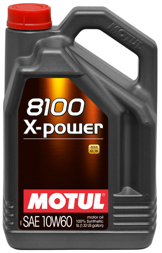 Motul 8100 X-POWER 10W60 - 5L - Synthetic Engine Oil 106144