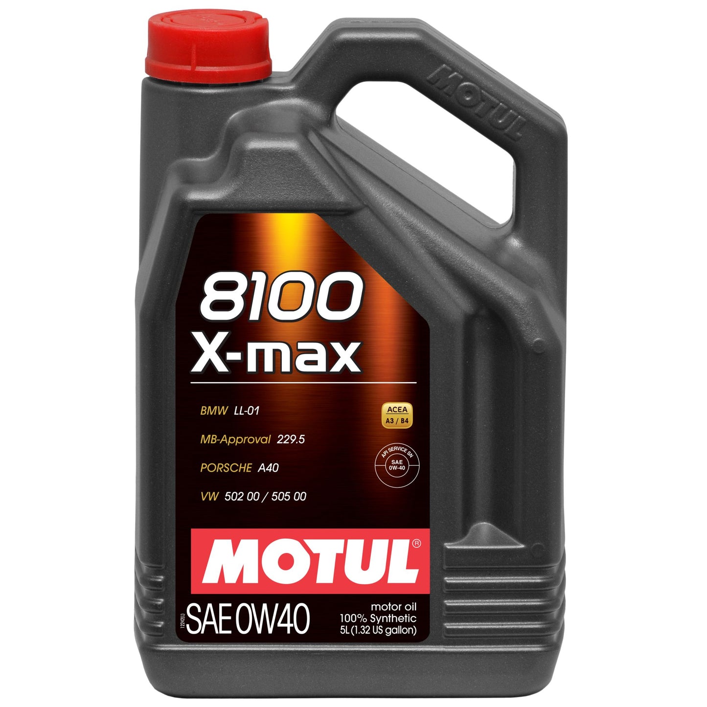 Motul 8100 X-MAX 0W40 - 5L - Synthetic Engine Oil 104533