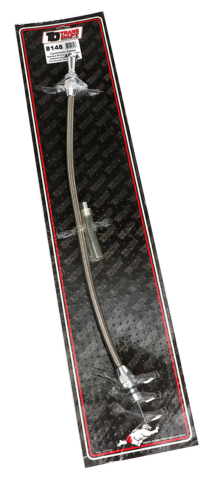 Trans-Dapt Performance Transmission Dipstick Alum. Handle Flexible Torqueflite A904 8148