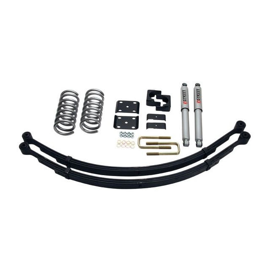 BELLTECH 438SP LOWERING KITS Front And Rear Complete Kit W/ Street Performance Shocks 2004-2010 Nissan Titan (All Cabs) +2 in. to -2 in. F/4 in. R drop W/ Street Performance Shocks