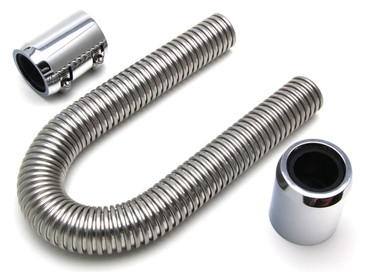 Trans-Dapt Performance 24 In. Stainless Steel Radiator Hose Kit- Polished Aluminum Ends 8202