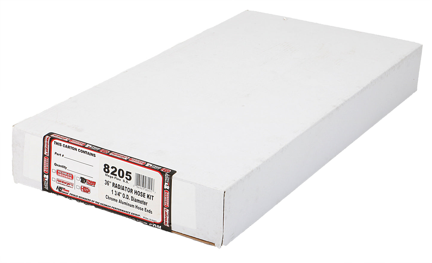 Trans-Dapt Performance 36 In. Stainless Steel Radiator Hose Kit- Chromed Aluminum Ends 8205