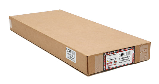 Trans-Dapt Performance 48 In. Stainless Steel Radiator Hose Kit- Polished Aluminum Ends 8206