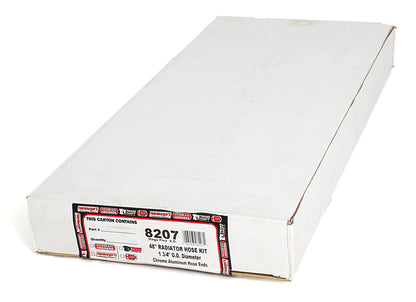 Trans-Dapt Performance 48 In. Stainless Steel Radiator Hose Kit- Chromed Aluminum Ends 8207