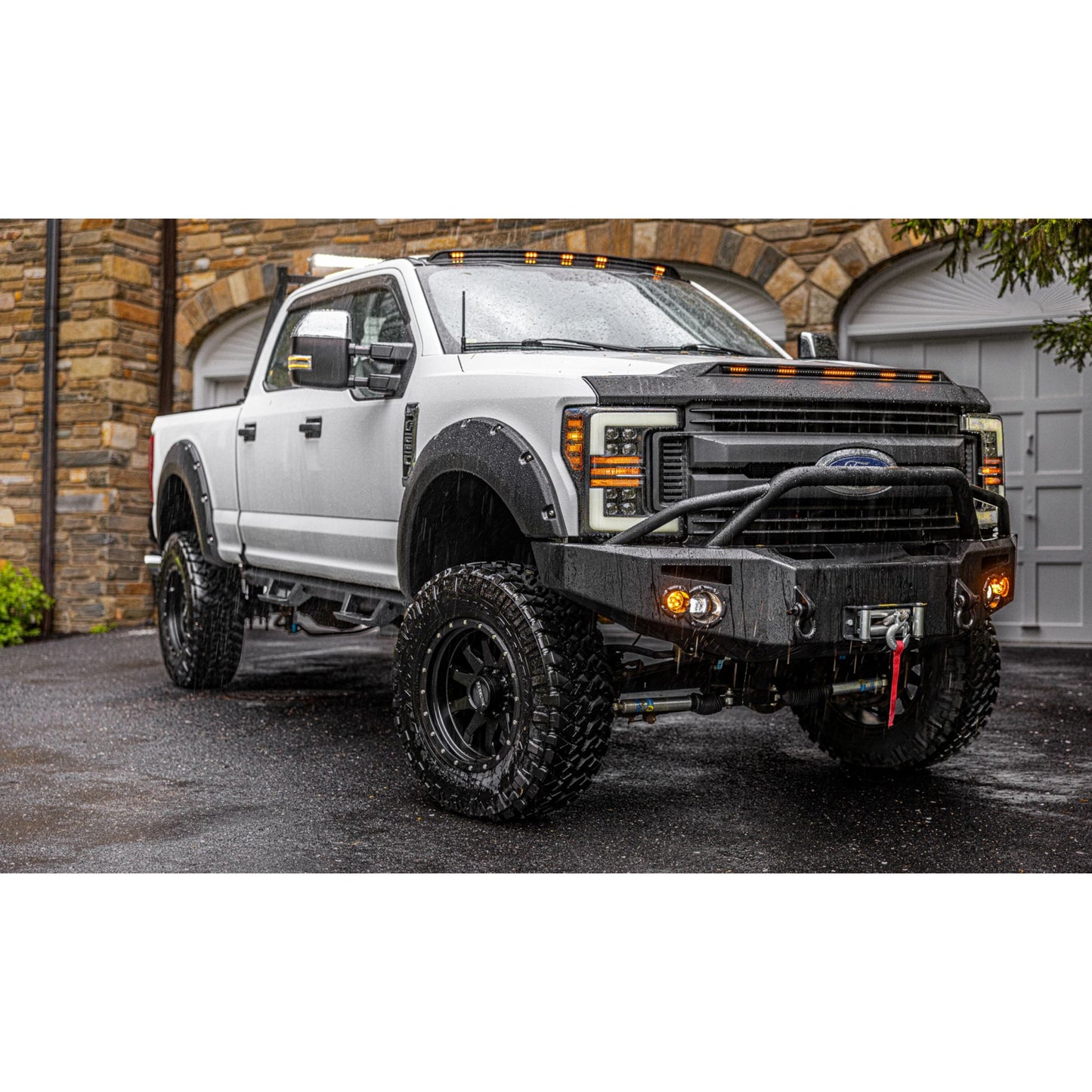 Auto Ventshade 698135 Aerocab Marker Light Black Fits 17-23 Ford F250/350/450/550