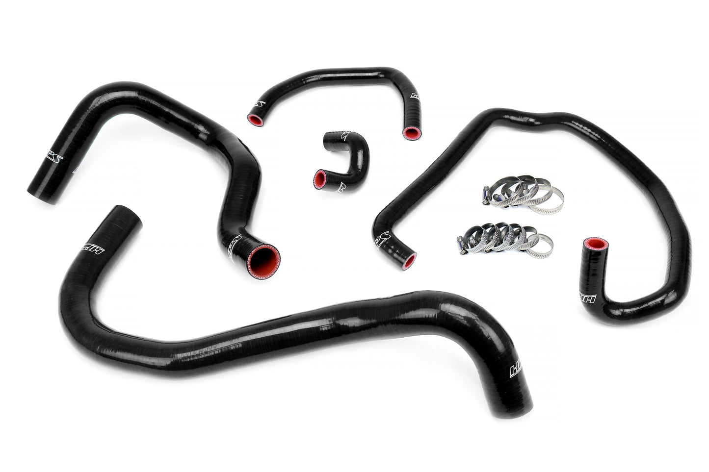 HPS Performance High Temp 3-ply Reinforced Silicone Replaces OEM Radiator And Heater Hoses 57-1921-BLK