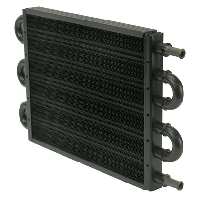 Derale 6 Pass Econo-Cool Tube & Fin Replacement Cooler, 11/32" Barb Inlets 13731