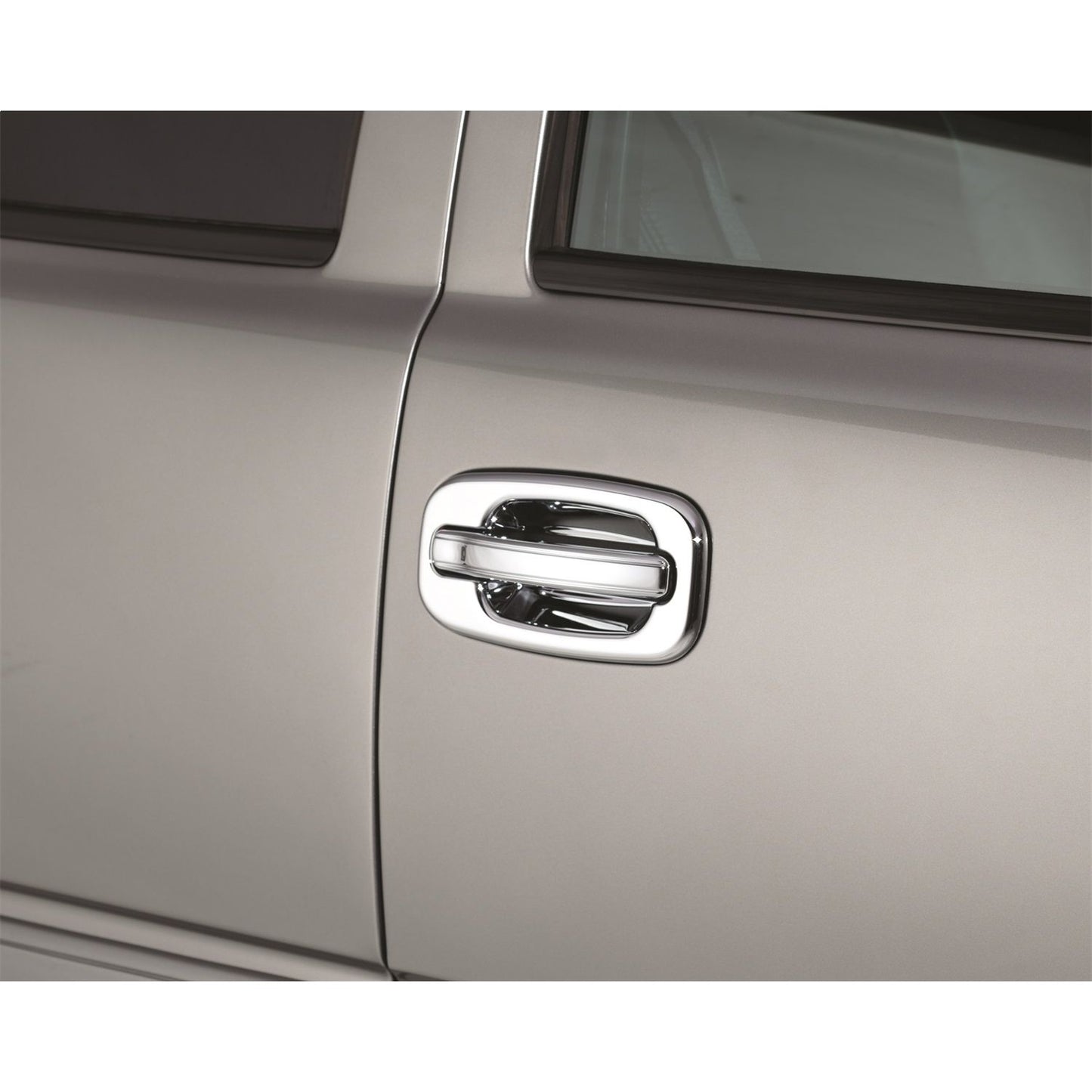 Auto Ventshade 685206 Chrome Door Handle Covers 4-Door Set W/o Passenger Keyhole For 1999-2006 Silverado/Sierra 1500 Tahoe Yukon Suburban 1999-2004 Silverado/Sierra 2500 2001-2006 Silverado/Sierra 2500HD 3500