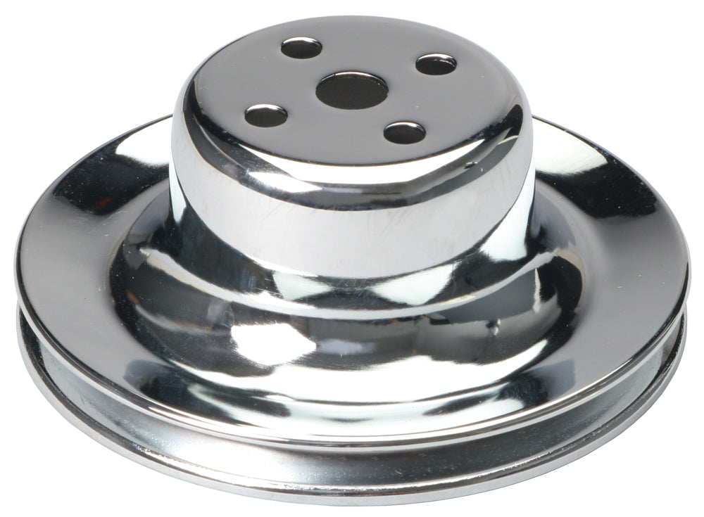 Trans-Dapt Performance Water Pump Pulley; 1 Groove; 1965-1966 Ford 289; O.E. Water Pump- Chrome 8300