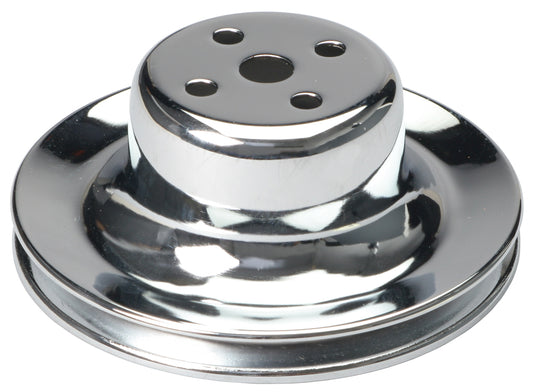 Trans-Dapt Performance Water Pump Pulley; 1 Groove; 1965-1966 Ford 289; O.E. Water Pump- Chrome 8300