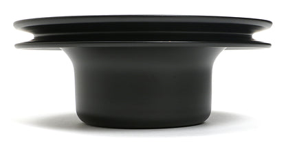 Trans-Dapt Performance Water Pump Pulley; 1 Groove; 1965-1966 Ford 289; O.E. Water Pump- Asphalt Black Powder Coat 8306