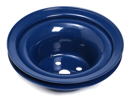Trans-Dapt Performance Water Pump Pulley; 1 Groove; 1965-1966 Ford 289; O.E. Water Pump- Ford Blue Powder Coated 8312