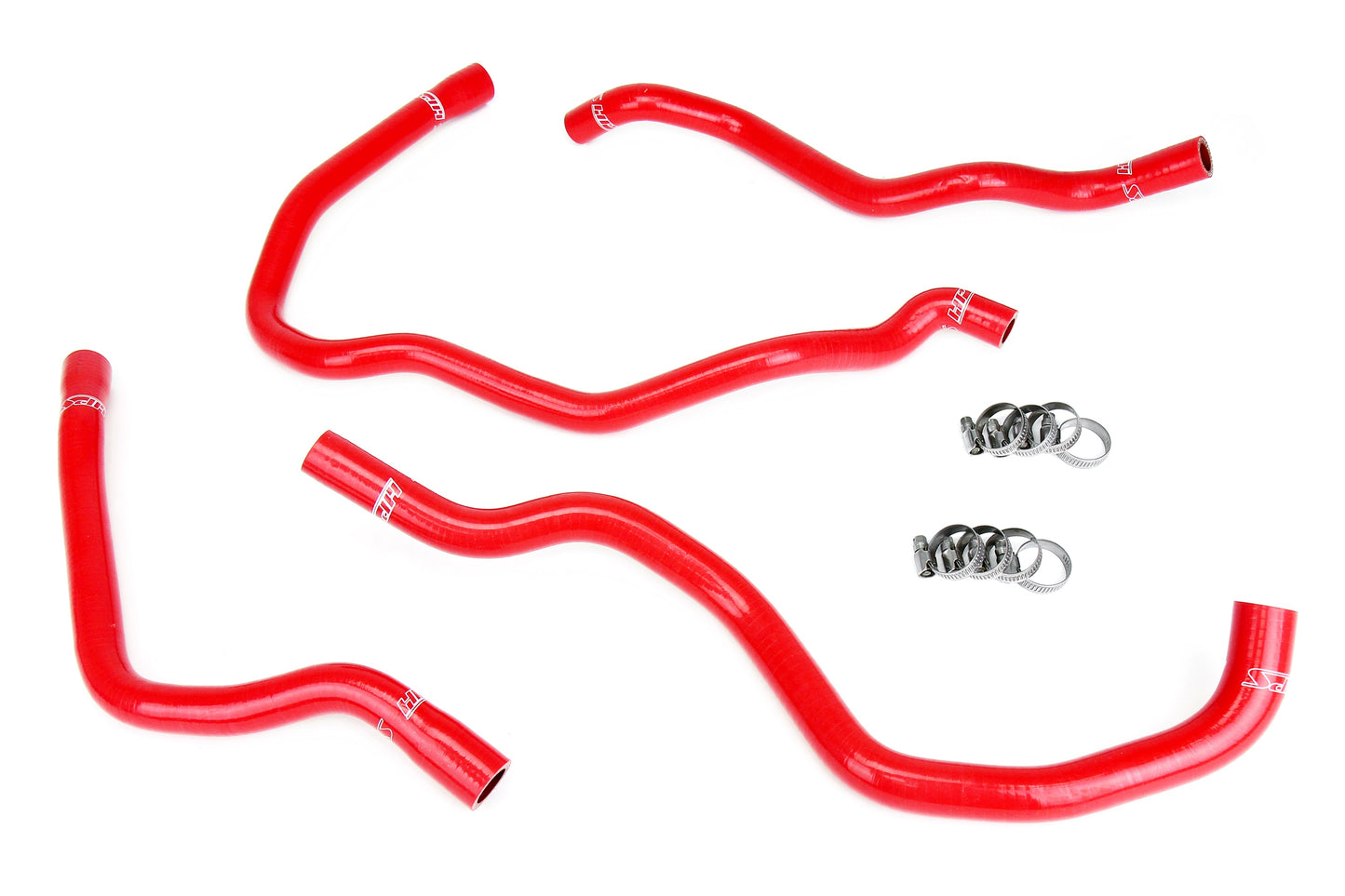 HPS Performance 3-ply Reinforced Silicone Replaces OEM Rubber Heater Coolant Hoses 57-1937-RED
