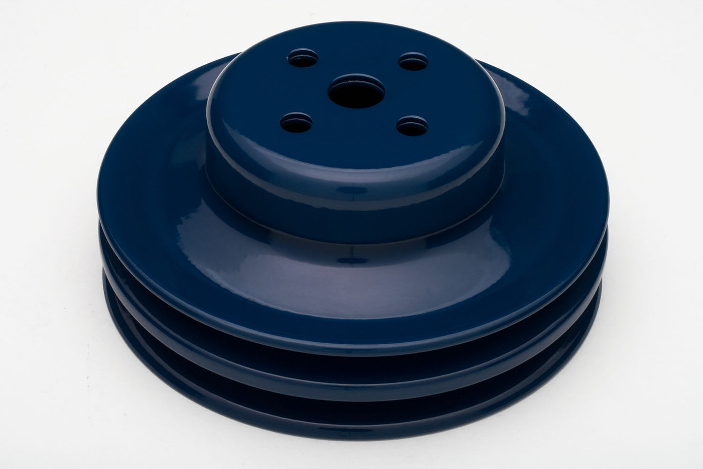 Trans-Dapt Performance Water Pump Pulley; 2 Groove; 1965-1966 Ford 289; O.E. Water Pump- Ford Blue Powder Coated 8313
