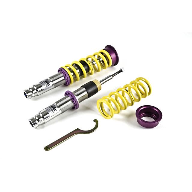 BELLTECH 21013 COILOVER KIT Independent Compression & Rebound Adjustable 0-3 in. Height Adjustable Drop 2002-2009 Chevrolet Trailblazer 04-09 Trailblazer SS (front coilover only Stainless Steel Adj. Rebound & Compression)