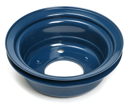 Trans-Dapt Performance Crankshaft Pulley; 1 Groove; 1965-1966 Ford 289; O.E. Water Pump- Ford Blue Powder Coated 8315