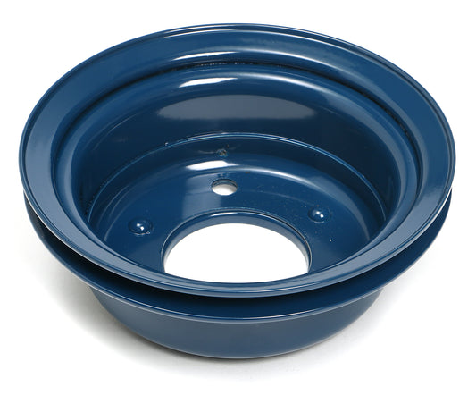 Trans-Dapt Performance Crankshaft Pulley; 1 Groove; 1965-1966 Ford 289; O.E. Water Pump- Ford Blue Powder Coated 8315