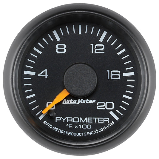 AutoMeter 2-1/16 in. PYROMETER 0-2000 Fahrenheit GM FACTORY MATCH 8345