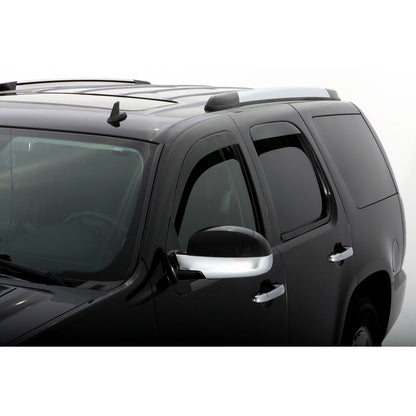 Auto Ventshade 894008 Low Profile Dark Smoke Ventvisor Side Window Deflector 4-Piece Set For 2007-2014 Chevrolet Tahoe/GMC Yukon