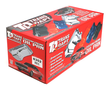 Trans-Dapt Performance Ford 302 1980-96 Truck & Van Blue Powder Coated Oil Pan 8352
