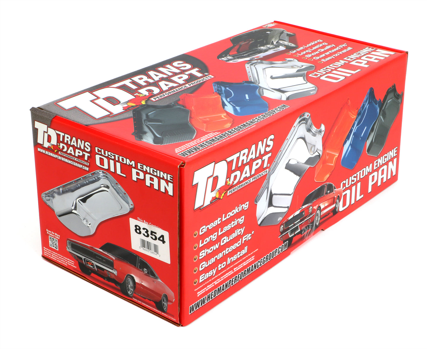 Trans-Dapt Performance Ford 351C Blue Powder Coated Oil Pan 8354