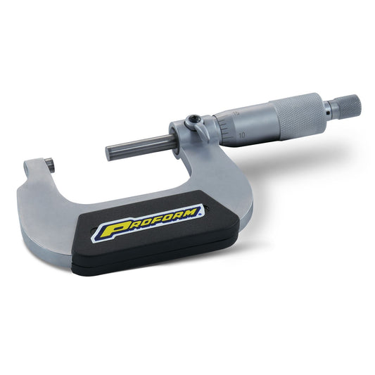 Proform Micrometer; 0 to 1 Inch Range; .0001 Increments; Carrying Case Included 67430
