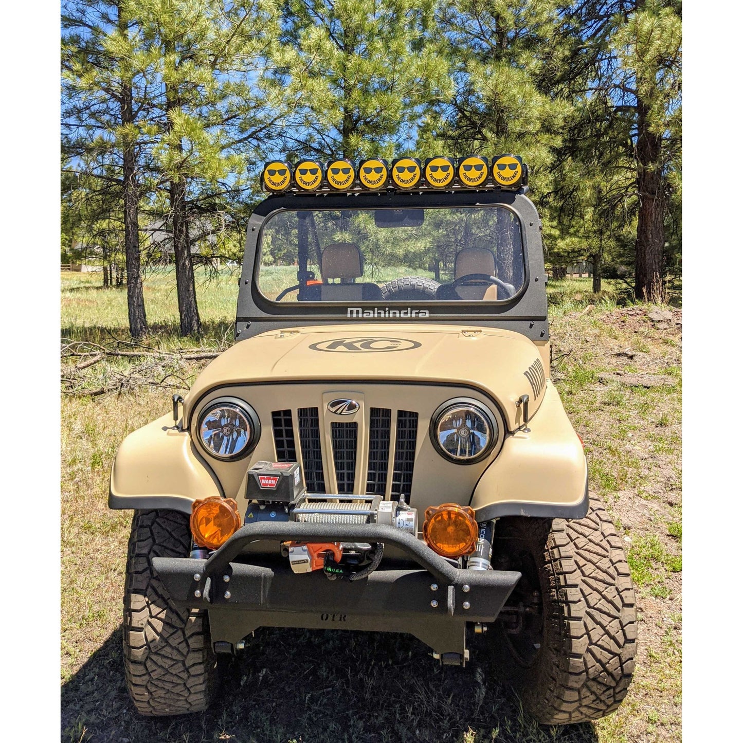 KC HiLiTES 6 in Pro6 Gravity Light cover - 50th Anniversary Smiley Face- Yellow / Black KC Logo 5114