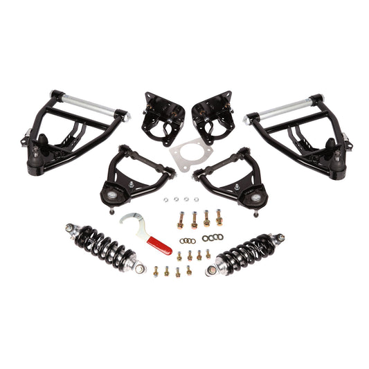 Aldan American Coil-Over Conversion Kit, 63-87 C10, Front, Single Adj, SB, Incl Control Arms 300136