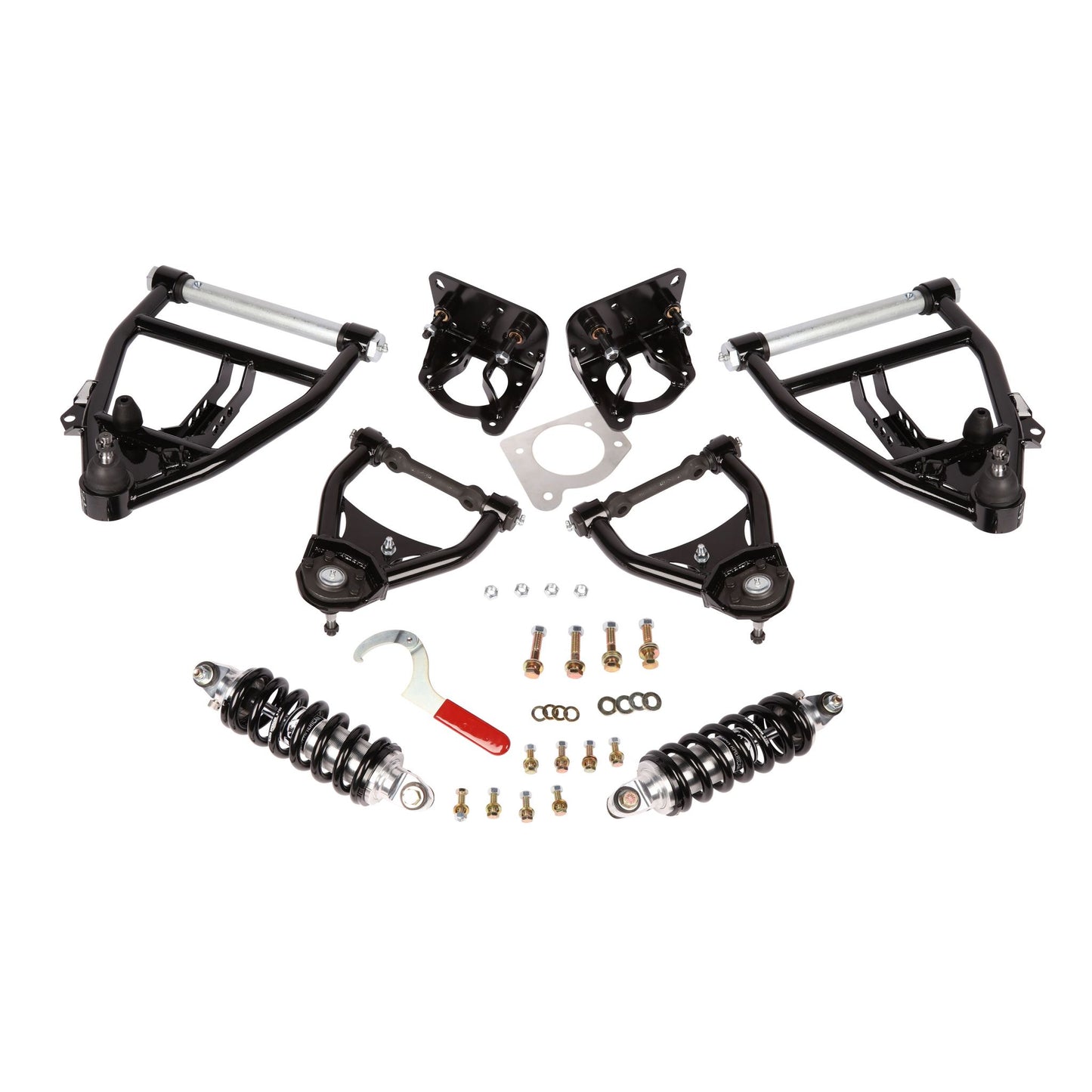 Aldan American Coil-Over Conversion Kit, 63-87 C10, Front, Single Adj, BB, Incl Control Arms 300137
