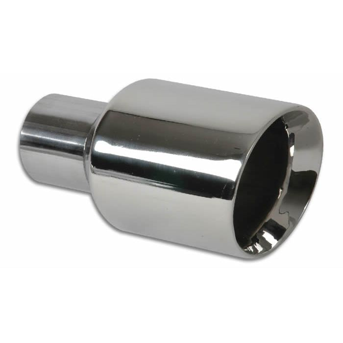 Vibrant Performance - 1226 - 3.50 in. Outlet O.D. Round SS Tip (Double Wall Angle Cut) 2.25 in. Inlet I.D.