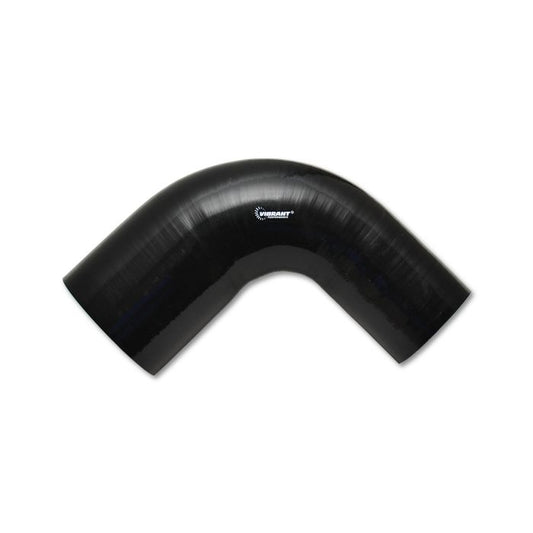 Vibrant Performance - 19796 - 90 Degree Reducer Elbow 3.50 in. I.D. x 3.25 in. I.D. x 4.00 in. Leg Length - Black