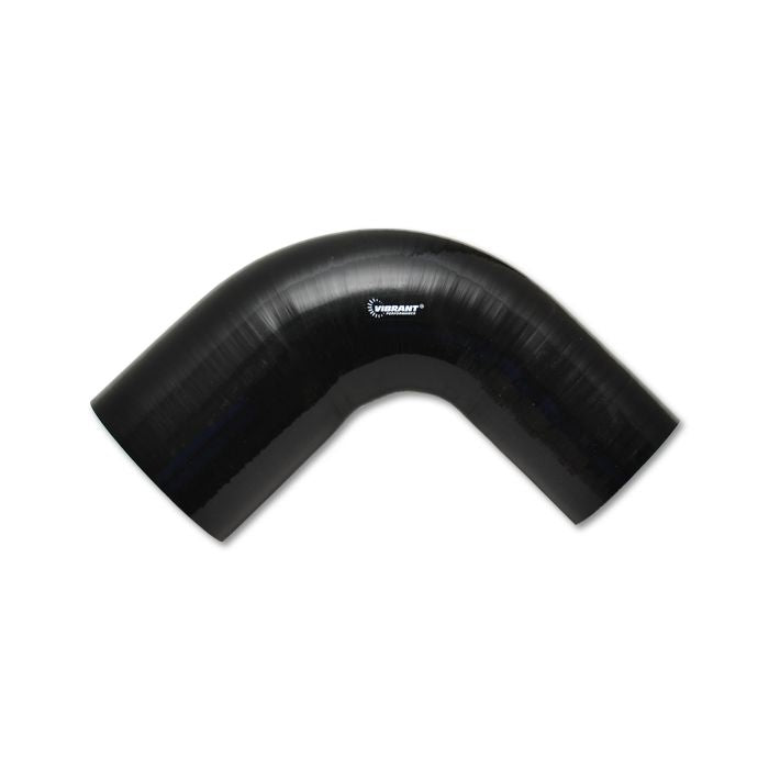 Vibrant Performance - 2784 - 90 Degree Reducer Elbow 3.50 in. I.D. x 3.00 in. I.D. x 4.00 in. Leg Length - Black