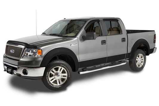 Stampede 8510-2 Black Trail Riderz Smooth Finish 4-Piece Fender Flare For 2004-2008 Ford F-150 | Fits 66.0/78.0/96.0 In. Bed