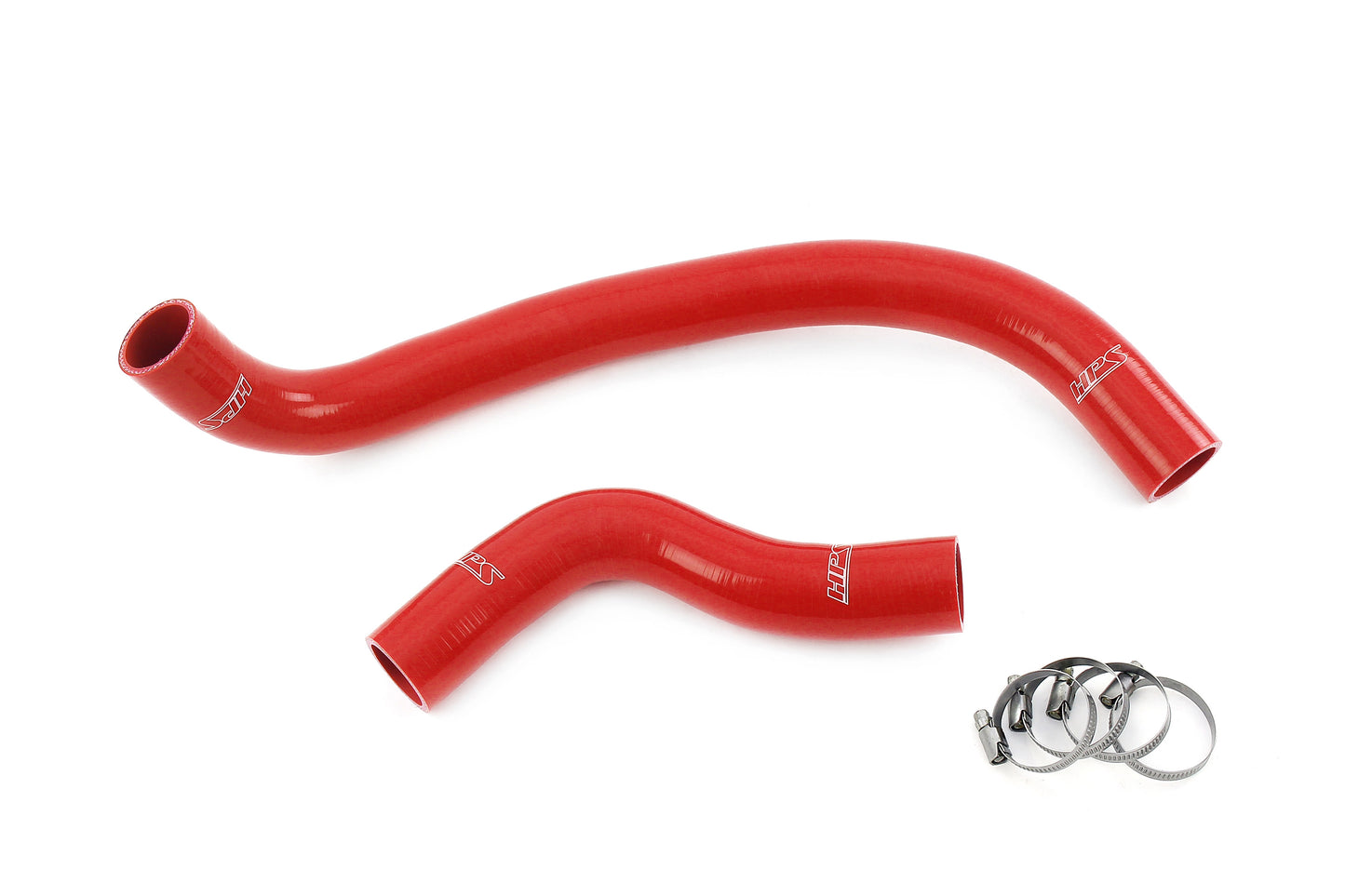 HPS Performance 3-ply Reinforced Silicone Replaces Rubber Radiator Coolant Hoses 57-2096-RED