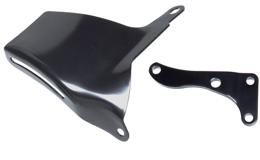 Trans-Dapt Performance Oem Style Alternator Bracket (Top); 1969-1975 Chevrolet 305-350; Long Water Pump- Asphalt Black 8516