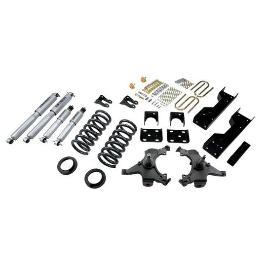 BELLTECH 693SP LOWERING KITS Front And Rear Complete Kit W/ Street Performance Shocks 1988-1998 Chevrolet Silverado/Sierra C1500 (Ext Cab) 4 in. or 5 in. F/6 in. R drop W/ Street Performance Shocks