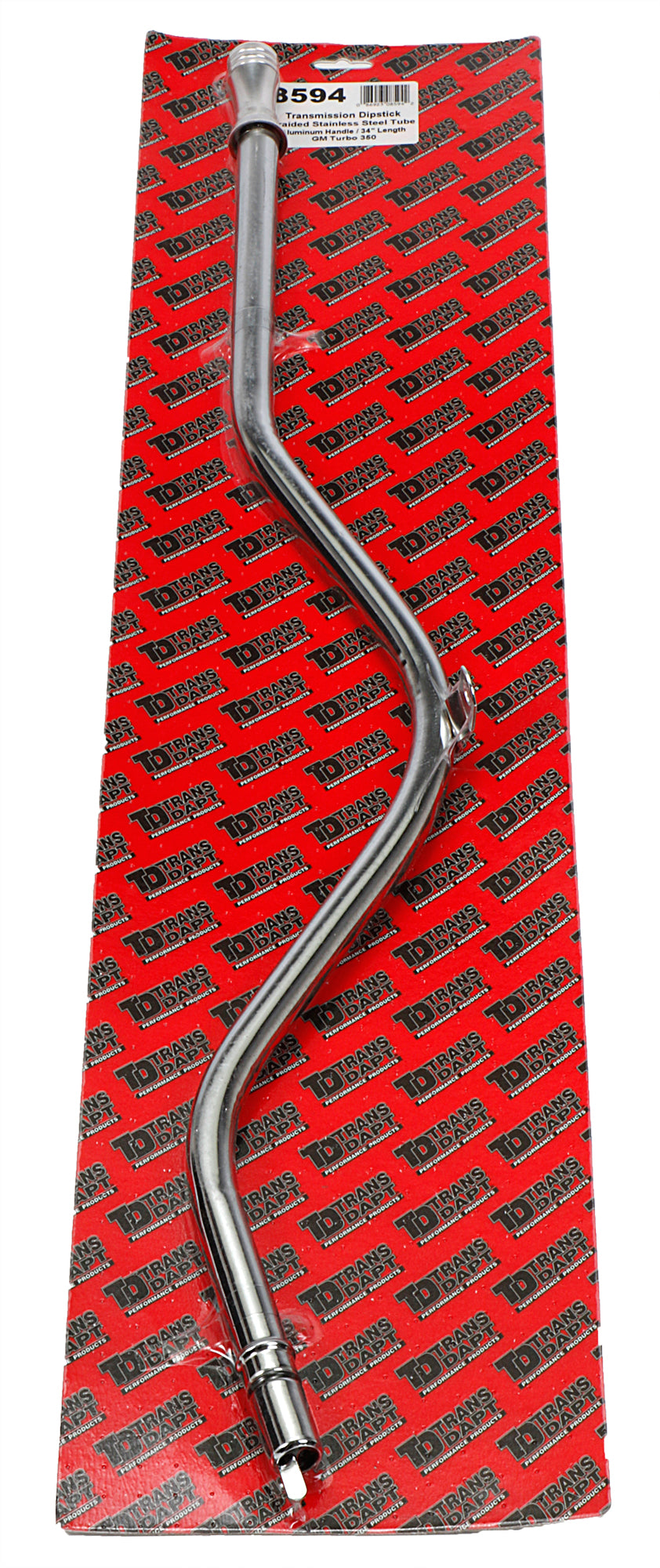 Trans-Dapt Performance Billet Aluminum Handle 34 In. Transmission Dipstick; Chevy Turbo 350 8594