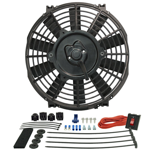 Derale 9" Tornado Electric Puller Fan, Premium Mounting Kit 16509