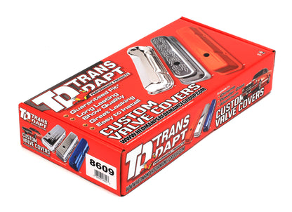 Trans-Dapt Performance Buick 231 V6 Asphalt Black Powder Coated Valve Covers 8609