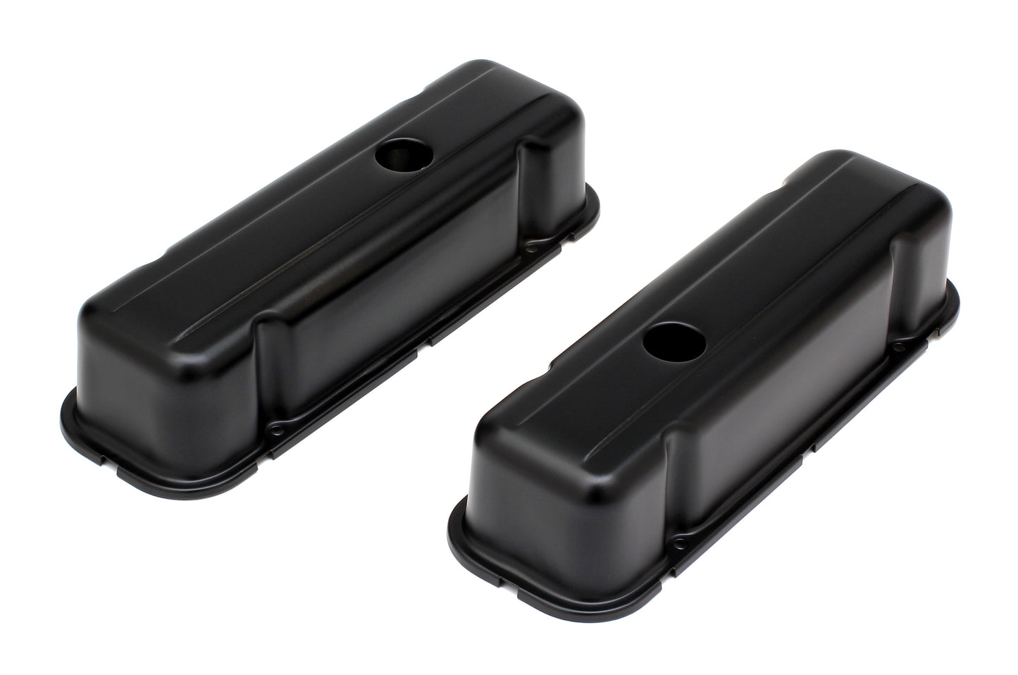 Trans-Dapt Performance Buick 231 V6 Asphalt Black Powder Coated Valve Covers 8609