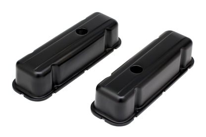 Trans-Dapt Performance Buick 231 V6 Asphalt Black Powder Coated Valve Covers 8609