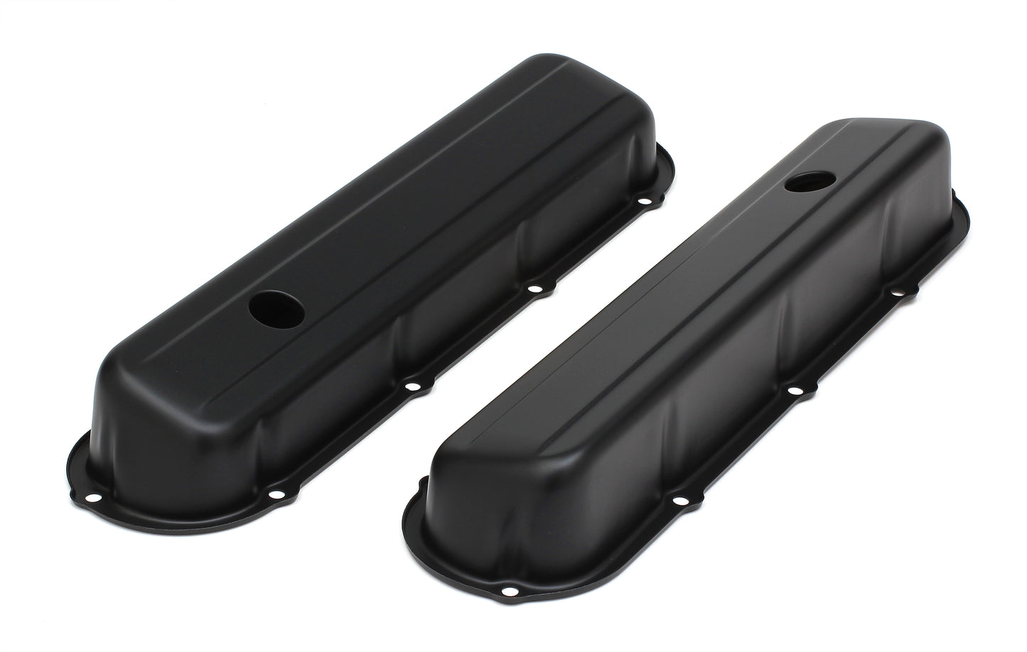 Trans-Dapt Performance Cadillac Asphalt Black Powder Coated Valve Covers 8610
